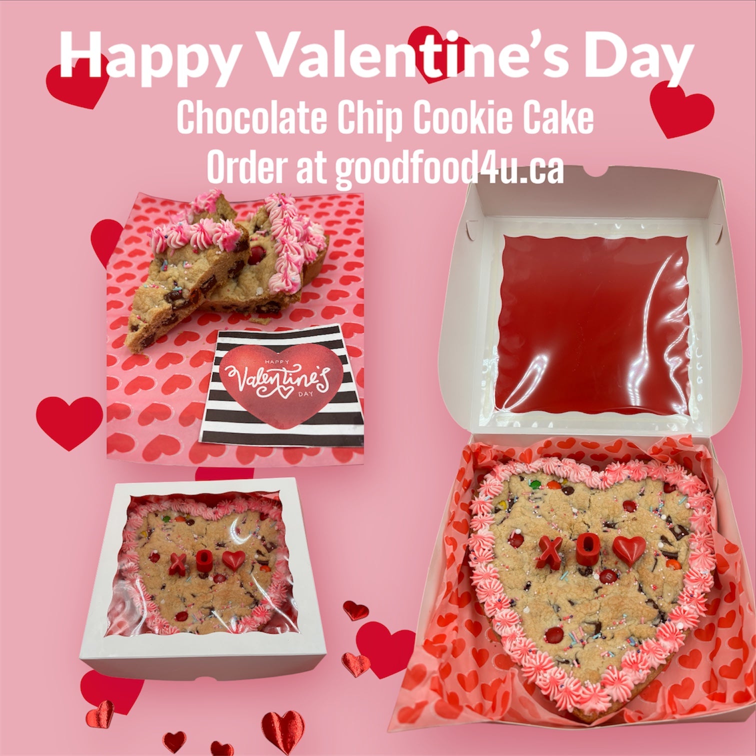 Valentine’s Cookie Cake