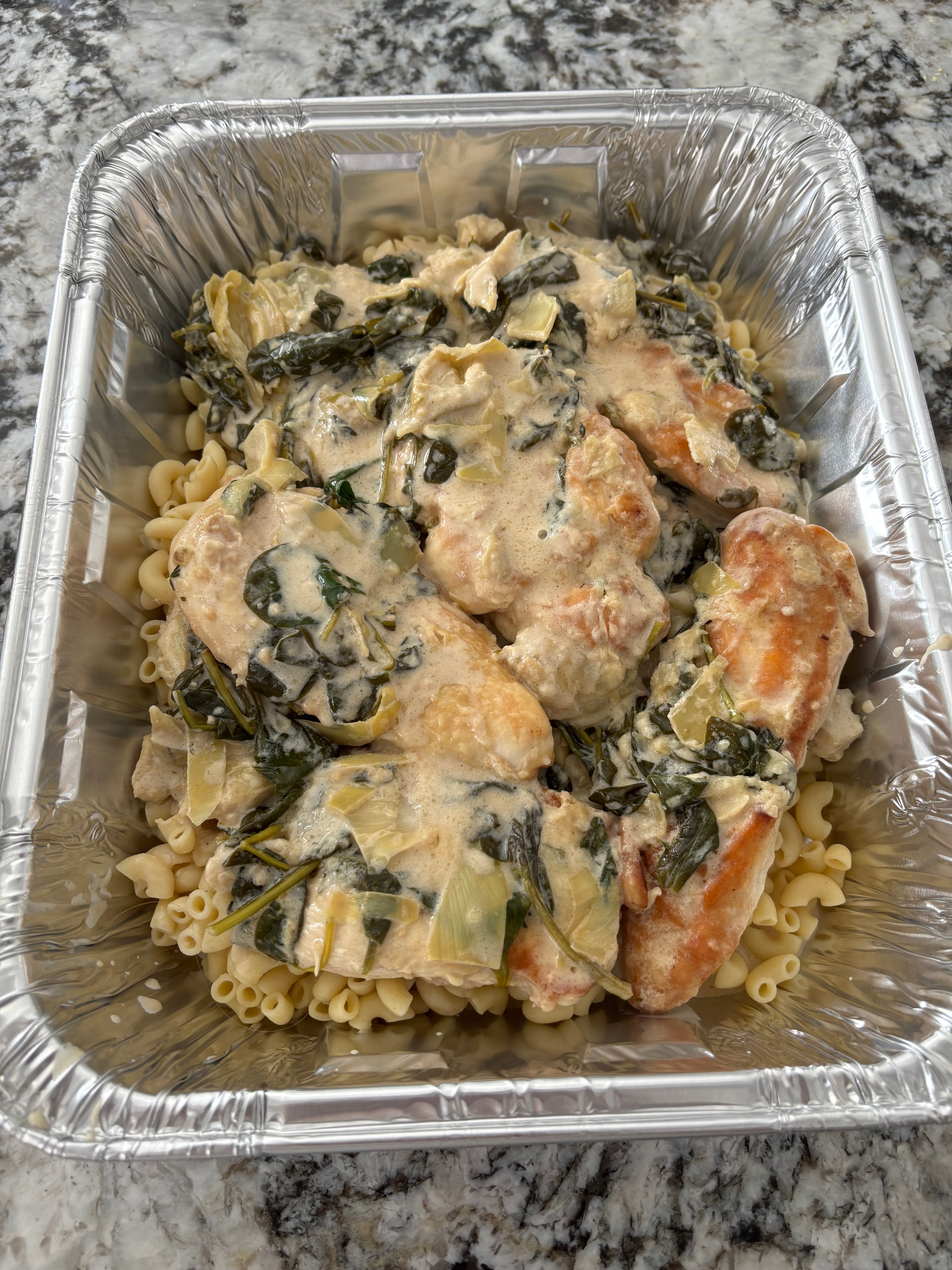 Creamy Lemon Chicken with Spinach and Artichokes